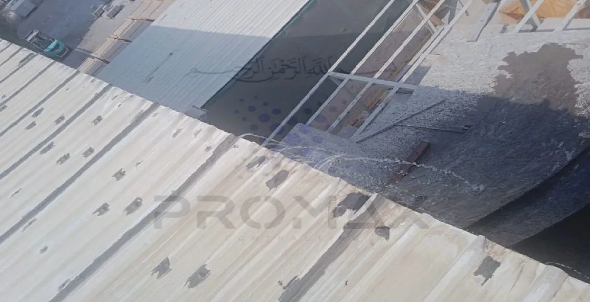 Power Economy - metal roof waterproofing project by Promax in Dubai, UAE